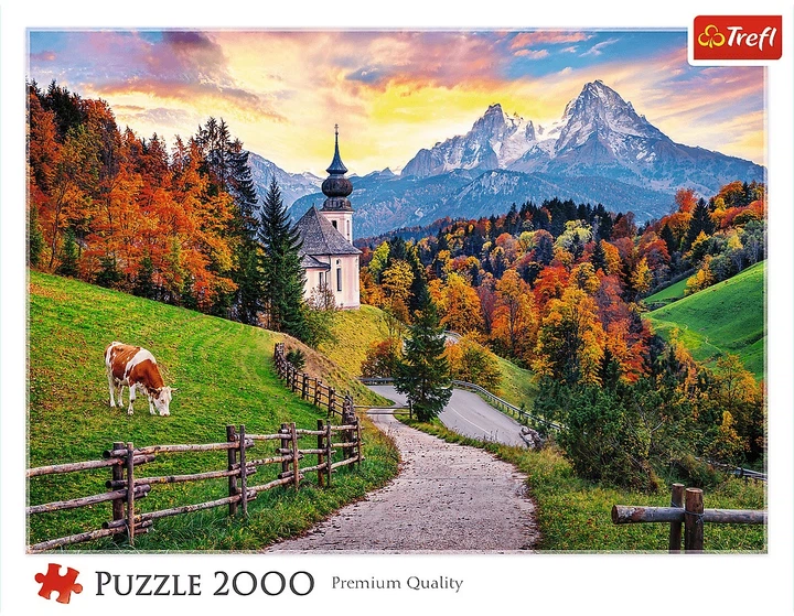 Puzzle Trefl Bawarskie Alpy jesienią 2000 elementów 27127 (5900511271270) - obraz 2