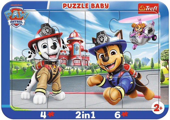 Пазл рамковий Trefl Baby Щенячий патруль: Цуценята 10 елементів 80031 (5900511800319) - зображення 1