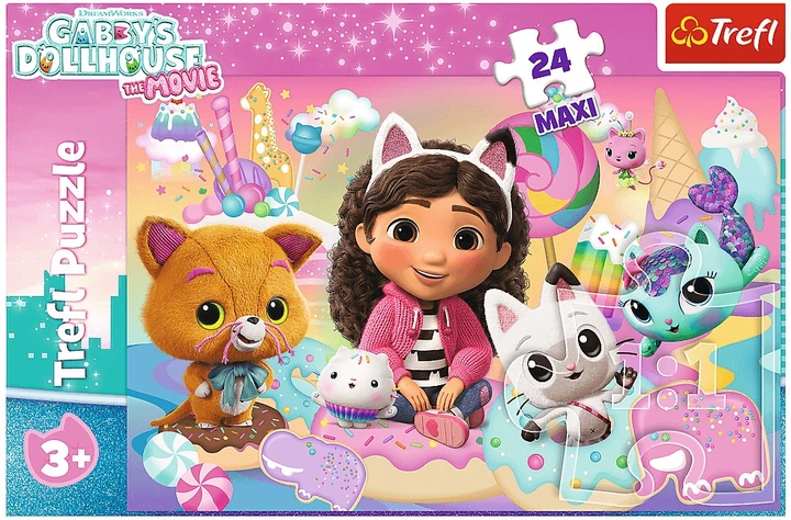 Пазл Trefl Maxi Ляльковий будинок Габбі: Котячий світ Габбі 24 елементи 14381 (5900511143812) - зображення 3