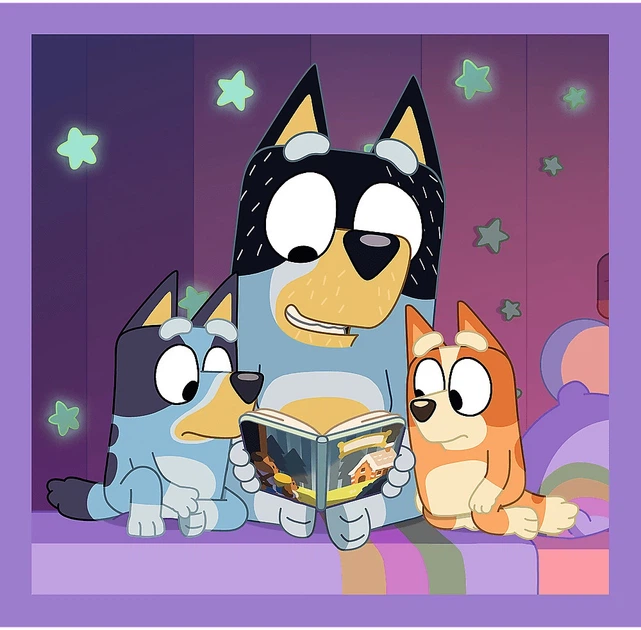 Набір пазлів Trefl 3в1 Блуї: Познайомся з Блуї 20/36/50 елементів 34895 (5900511348958) - зображення 4