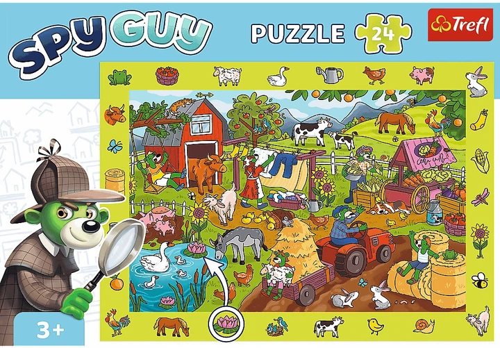 Puzzle Trefl Spy Guy: Farma 24 elementy 15589 (5900511155891) - obraz 2