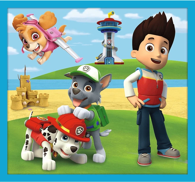 Zestaw puzzle Trefl 10 w 1 Paw Patrol: Niezawodna druzyna Psiego Patrolu 20/35/48 elementów 96011 (5900511960112) - obraz 3