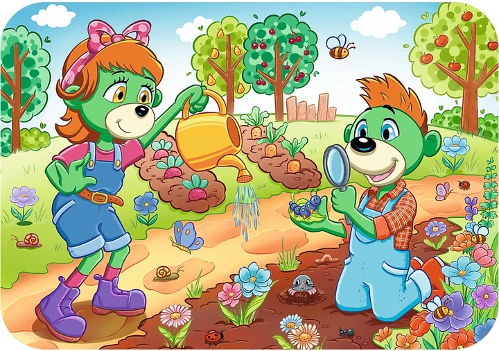 Пазл дерев’яний Trefl Родина Трефликів: Познайомся з родиною Трефликів 24 елементи 20263 (5900511202632) - зображення 3