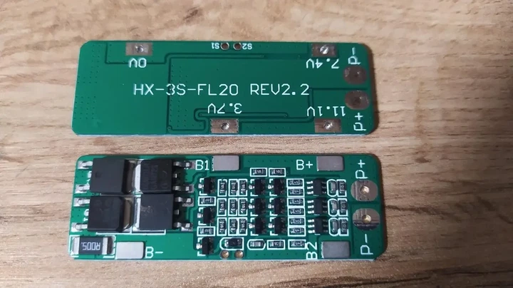 BMS 3S контролер заряду-розряду 3-х Li-Ion 18650 HX-3S-FL20-A 11.1V-12.6V 20A - изображение 2