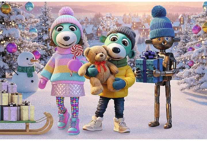 Puzzle Trefl The Treflik Family: Zimowy Robobot 60 elementów 17417 (5900511174175) - Zdjęcie 3 Puzzle Trefl The Treflik Family: Zimowy Robobot 60 elementów 17417 (5900511174175) - obraz 3