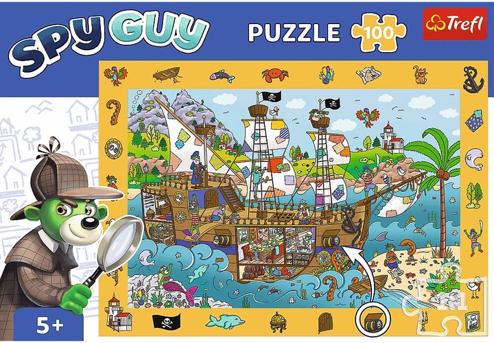 Puzzle Trefl Spy Guy: Statek piracki 100 elementów 15594 (5900511155945) - obraz 2