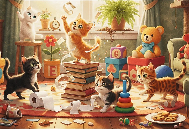 Пазл Trefl Котячі пустощі 160 елементів 15442 (5900511154429) - зображення 3