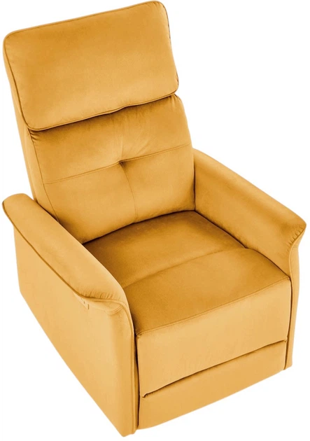 Крісло для відпочинку Halmar Semir з функцією електричного розкладання Гірчичне (5905248130951) - зображення 8
