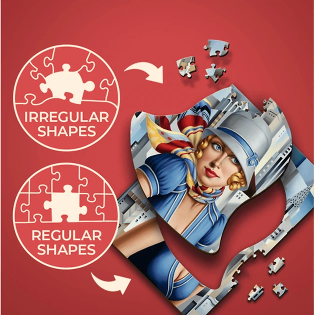 Пазл дерев'яний Trefl Catherine Abel: Літо в місті 200 деталей 20251 (5900511202519) - зображення 4