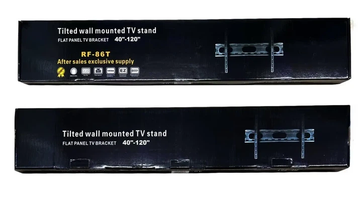 Настенный крепеж для телевизора 40"-120" RF-86T, Универсальный кронштейн для телевизора, держатель на стену - изображение 5