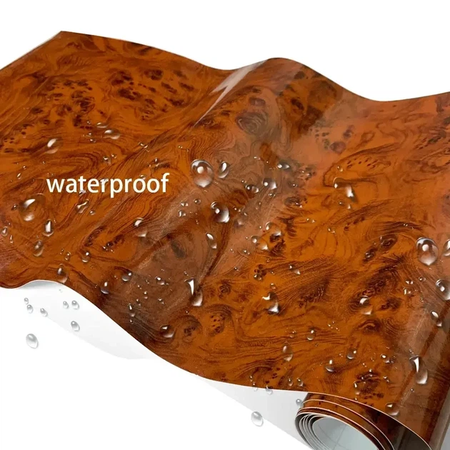 Виниловая пленка для авто и мото ширина 30 см длина 65 см Wood Grain - изображение 3