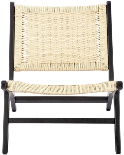 Крісло для відпочинку Foden Чорно-натуральне (5905248125070) - зображення 5