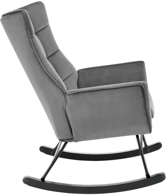 Крісло-гойдалка Halmar Bazalto Сірий (5905248124769) - зображення 4