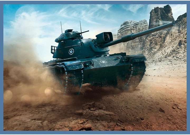 Набір пазлів Trefl World of Tanks: Велика битва танків 4 x 250 елементів 13347 (5900511133479) - зображення 6