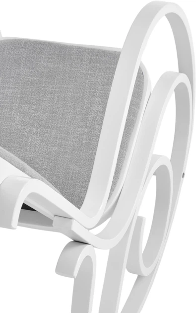 Крісло-гойдалка Halmar Max Bis Plus Біле (5905248112001) - зображення 12