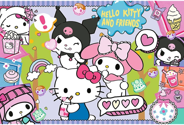 Пазл Trefl Hello Kitty and Friends: Шалене тріо Hello Kitty 300 елементів 23039 (5900511230390) - зображення 3