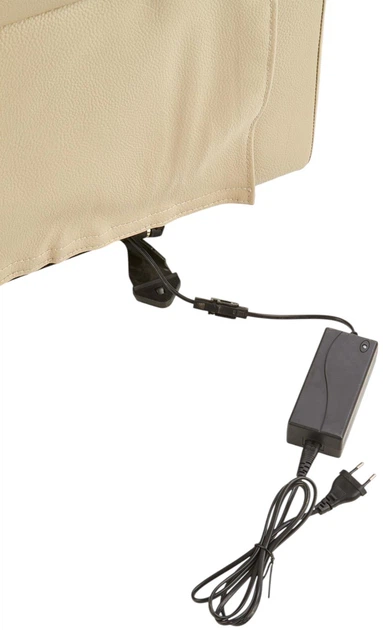 Розкладне крісло Halmar Paradise з функцією колиски Кремове (5905248112322) - зображення 3