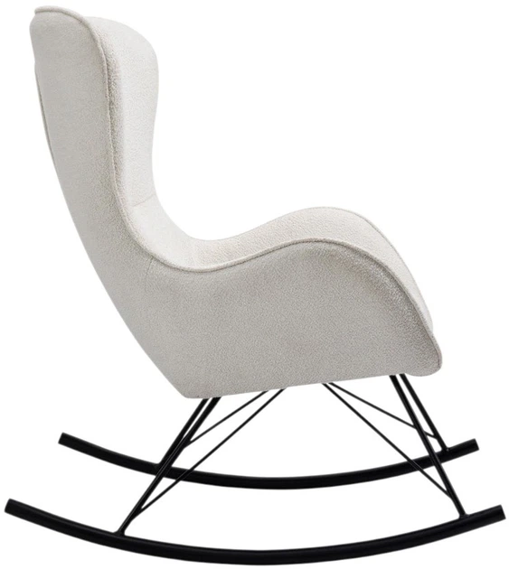 Крісло-гойдалка Halmar Liberto 3 Біле (5905248126565) - зображення 3