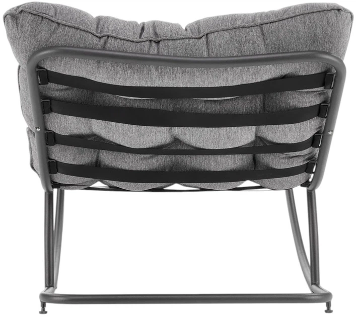 Крісло-гойдалка Halmar Gatto Сіре (5905248125155) - зображення 6