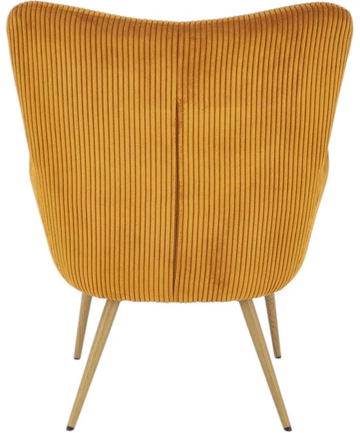 Крісло для відпочинку Halmar Amaro Гірчичне (5905248130357) - зображення 6