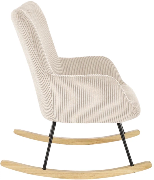 Крісло-гойдалка Halmar Belmiro Кремове (5905248130418) - зображення 4