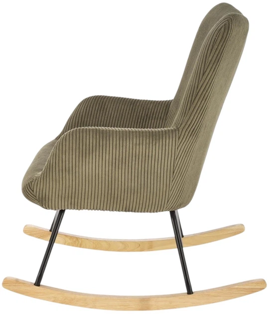 Крісло-гойдалка Halmar Belmiro Оливкове (5905248130425) - зображення 3