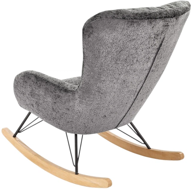 Крісло-гойдалка Halmar Castro Сірий (5905248130524) - зображення 2