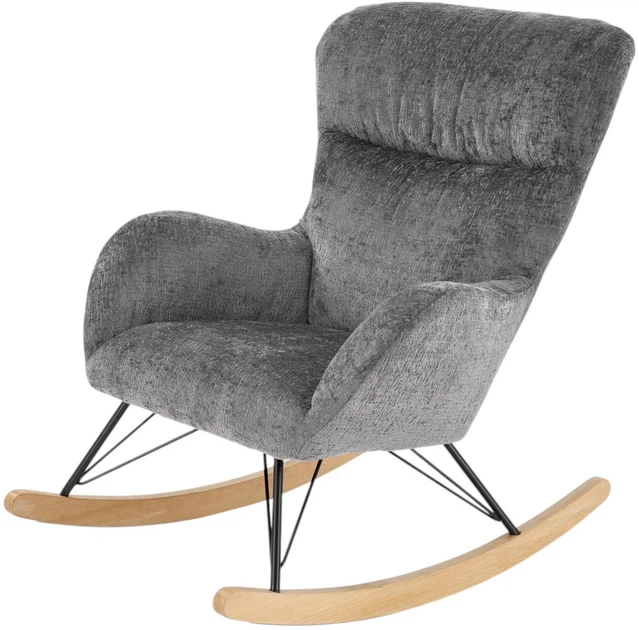 Крісло-гойдалка Halmar Castro Сірий (5905248130524) - зображення 3