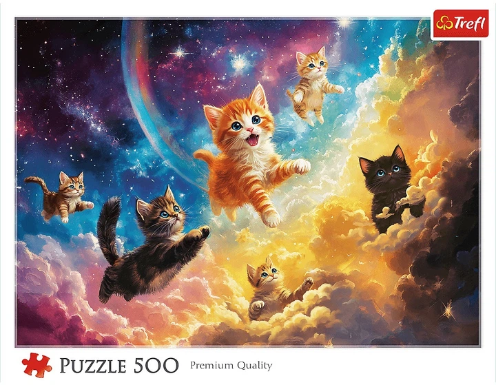 Пазл Trefl Космічні кошенята 500 елементів 37557 (5900511375572) - зображення 2