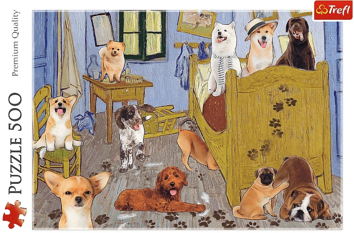 Пазл Trefl Кімната ван Гога: Собача революція 500 елементів 37539 (5900511375398) - зображення 2