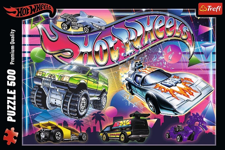 Пазл Trefl Hot Wheels: 80-ті роки 500 елементів 37538 (5900511375381) - зображення 2
