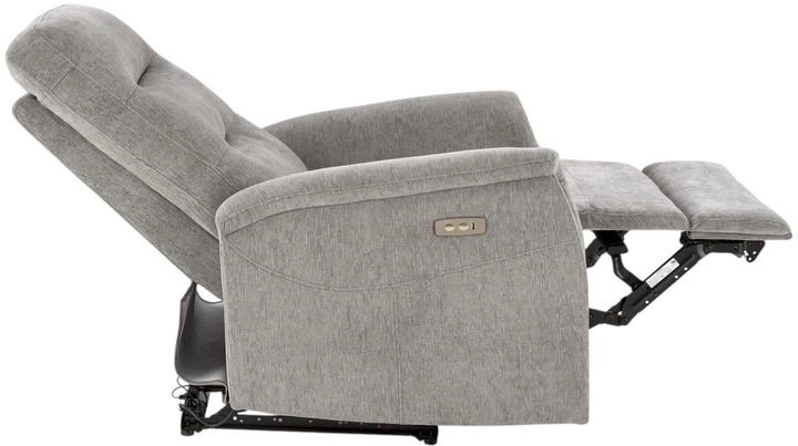 Крісло для відпочинку Halmar Jamal з функцією електричного розкладання Сіре (5905248130753) - зображення 5