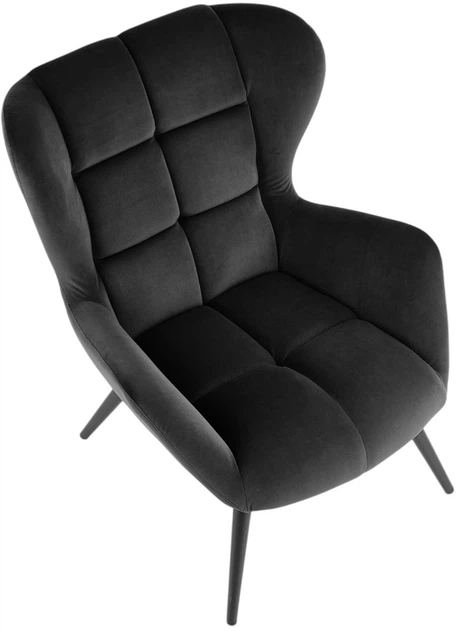 Крісло для відпочинку Halmar Tyrion Чорне (5905248130999) - зображення 6