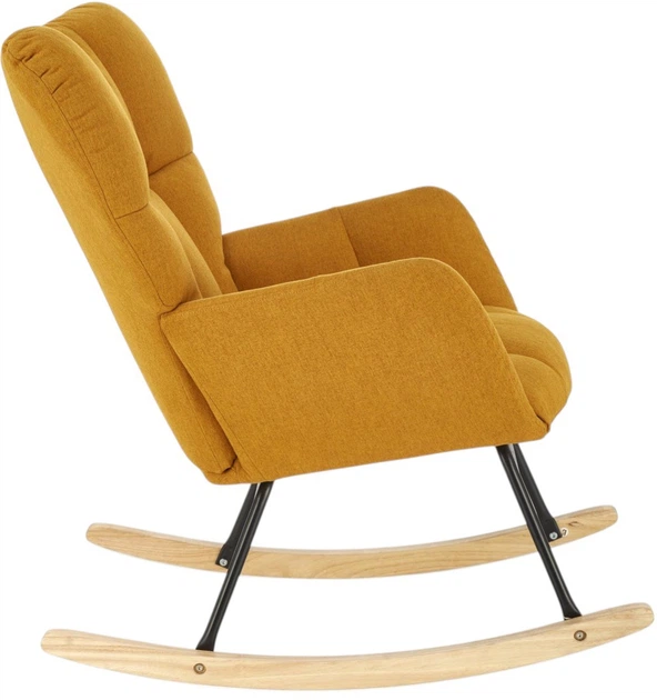 Крісло-гойдалка Halmar Vasco Гірчичне (5905248131019) - зображення 4