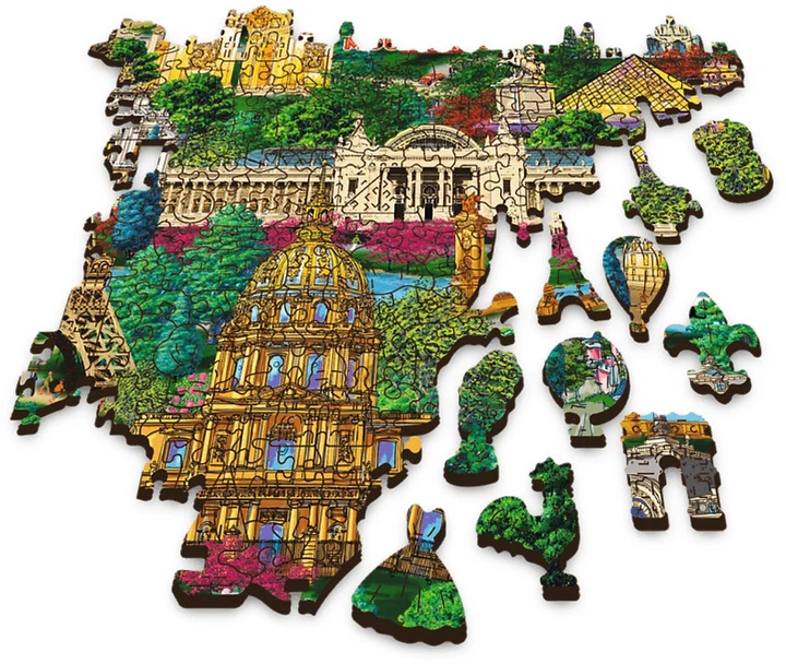 Пазл дерев’яний Trefl Франція: відомі місця 1000 елементів 20213 (5900511202137) - зображення 3