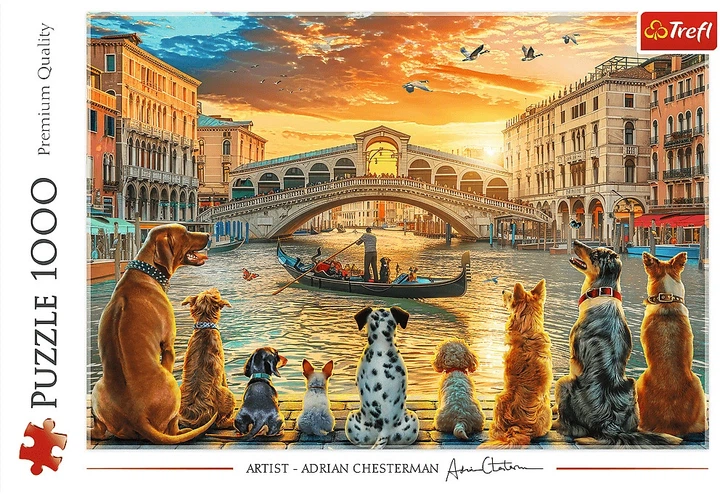 Пазл Trefl Цуценята у Венеції 1000 елементів 10944 (5900511109443) - зображення 2
