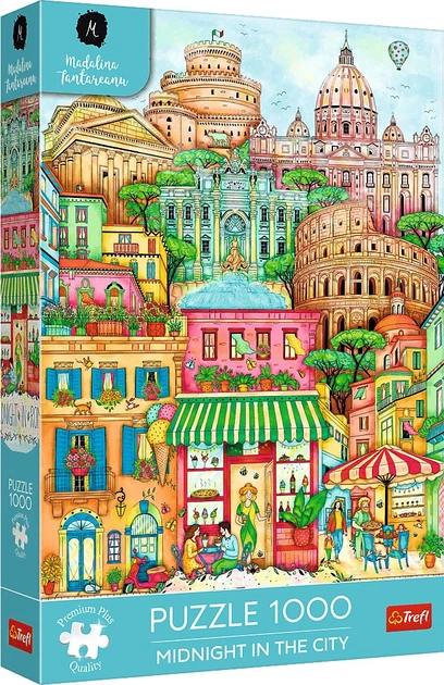 Пазл Trefl Midnight in the City Madalina Tantareanu: Опівночі в Римі 1000 елементів 12072 (5900511120721) - зображення 1