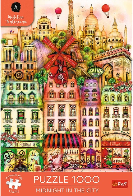 Пазл Trefl Midnight in the City Madalina Tantareanu: Опівночі в Парижі 1000 елементів 12073 (5900511120738) - зображення 2