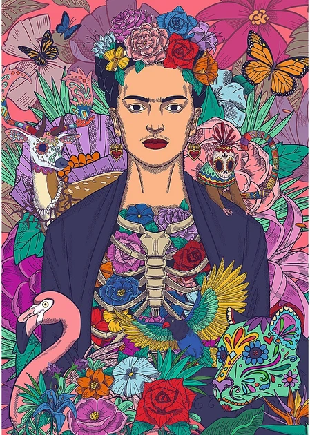 Пазл Trefl Frida Kahlo: Квітуча душа 1000 елементів 12096 (5900511120967) - зображення 3
