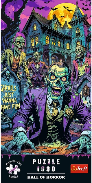 Пазл Trefl Hall of Horror: Зомбі 1000 елементів 12132 (5900511121322) - зображення 2