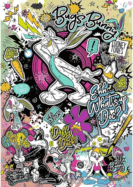 Пазл Trefl Looney Tunes: Божевільні мелодії 1000 елементів 12066 (5900511120660) - зображення 3