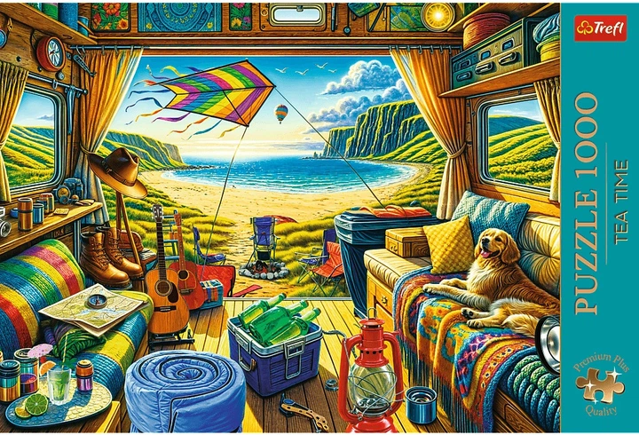 Puzzle Trefl Tea Time: Kamperem w podróży 1000 elementów 10851 (5900511108514) - obraz 2