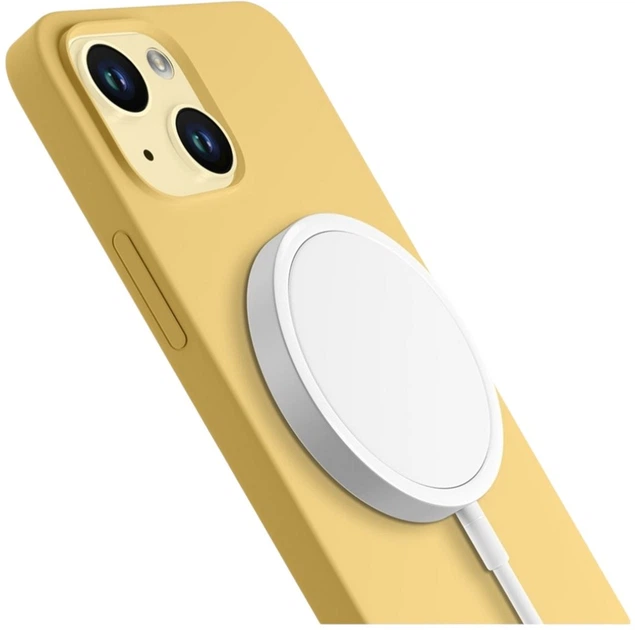 Панель 3MK Hardy Case z MagSafe для Apple iPhone 15 Plus Жовтий (5903108527323) - зображення 5