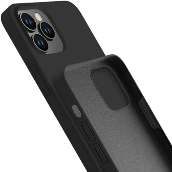 Панель 3MK Silicone Case для Apple iPhone 12 Pro Max Чорний (5903108499026) - зображення 3