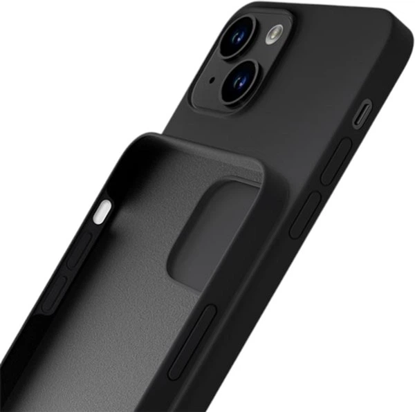 Панель 3MK Silicone Case для Apple iPhone 13 Чорний (5903108499057) - зображення 4