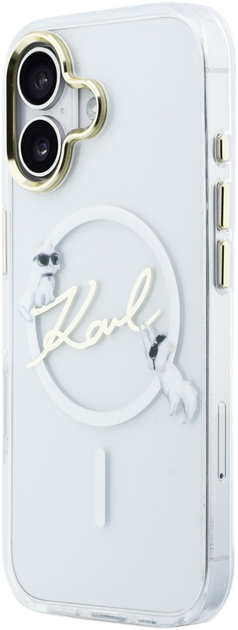 Etui Karl Lagerfeld IML Choupettes Karl  Script Logo MagSafe do Apple iPhone 17 Transparent (3666339606350) - obraz 2