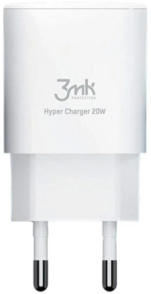 Ładowarka sieciowa 3MK Hyper GaN Charger 20 W 1 x USB Type-C + 1 x USB-A PD/QC (5903108447003) - obraz 2