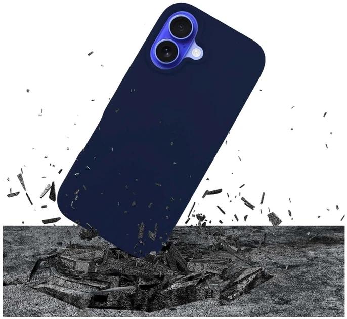 Панель 3mk Silicone Case для Apple iPhone 16 Dark Navy (5903108603935) - зображення 2