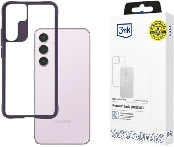 Etui plecki 3MK Satin Armor Case+ do Samsung Galaxy S24 Purple (5903108592864) - obraz 1