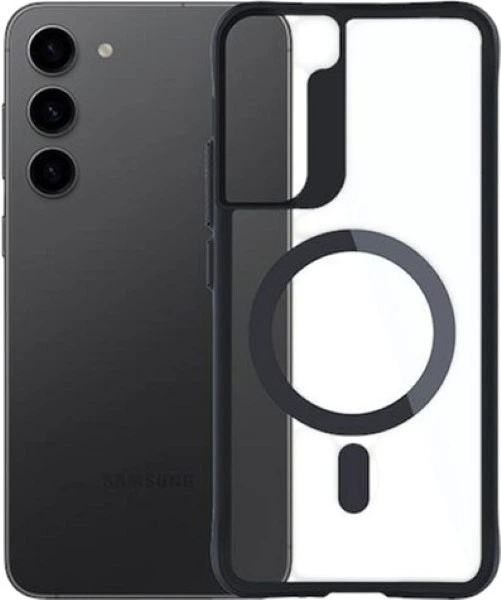 Панель 3MK Satin Armor MagCase для Samsung Galaxy S23 Plus Black + Transparent (5903108563888) - зображення 7